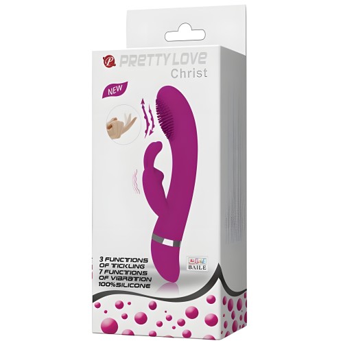 Vibrador Conejito Pretty Love Christ 7 Funciones Morado