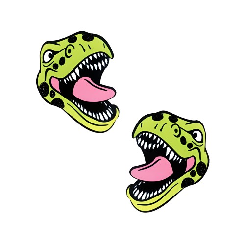 Pasties Neva Nude Dinosaurio Luz Negra - Verde O/s