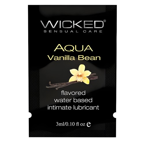 Wicked Aqua Water Based Lubricant Vanilla Bean