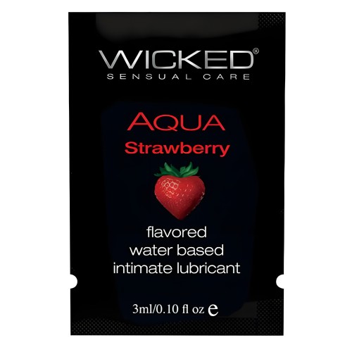 Lubricante a Base de Agua Wicked Aqua Fresa