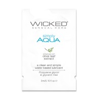 Wicked Sensual Care Simply Aqua Water Based Lubricant - .1 Oz