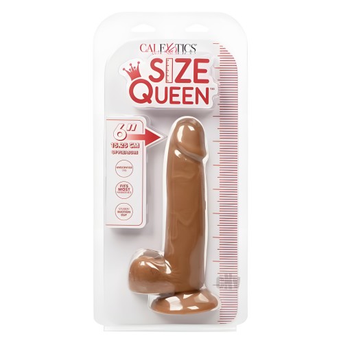 Size Queen 6 Chocolate - Realistic Pleasure