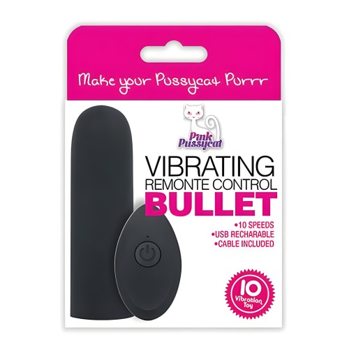 Pink Pussycat Remote Control Bullet - Discreet Pleasure