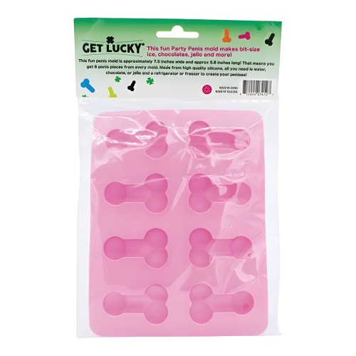 Get Lucky Penis Party Chocolate/Ice Tray - Pink