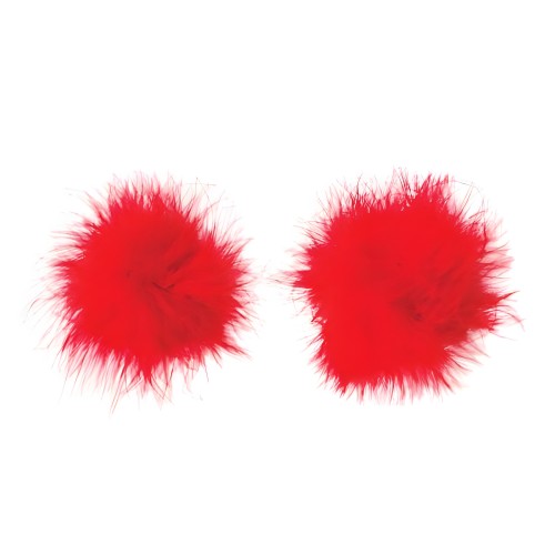 Nipplicious Furball Pasties Red - Sexy Accessories