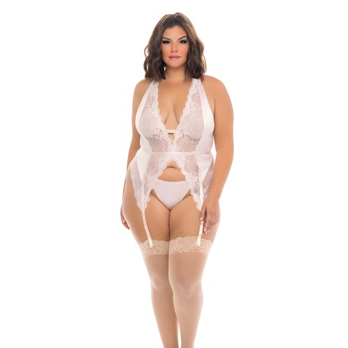Noah Soft Cup Merrywidow Con Tirantes y Tanga Peach Whip 3X/4X