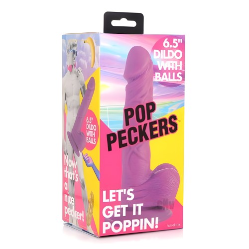 Dildo Pop Peckers 6.5" Púrpura