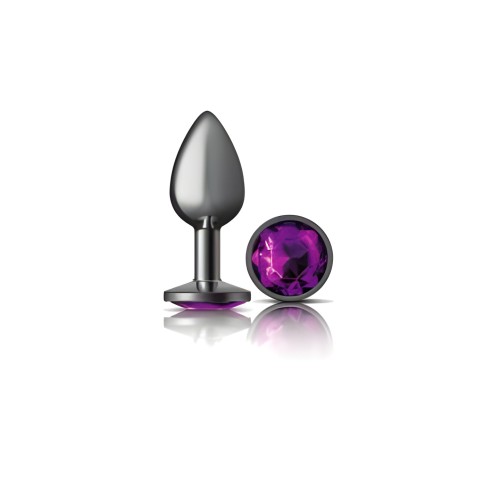 Plug Anal Redondo Pequeño Gunmetal Cheeky Charms Morado