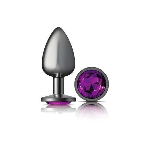 Cheeky Charms Round Purple Butt Plug
