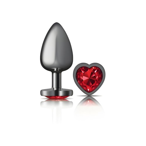 Cheeky Charms Heart Deep Red Butt Plug