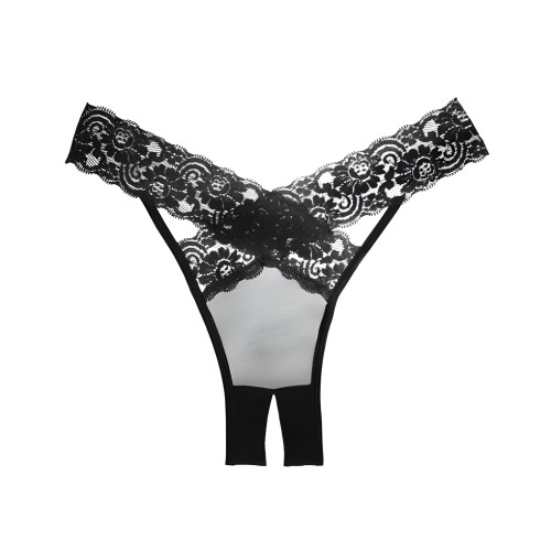 Adore Sheer Lace Desire Panty One Size Black