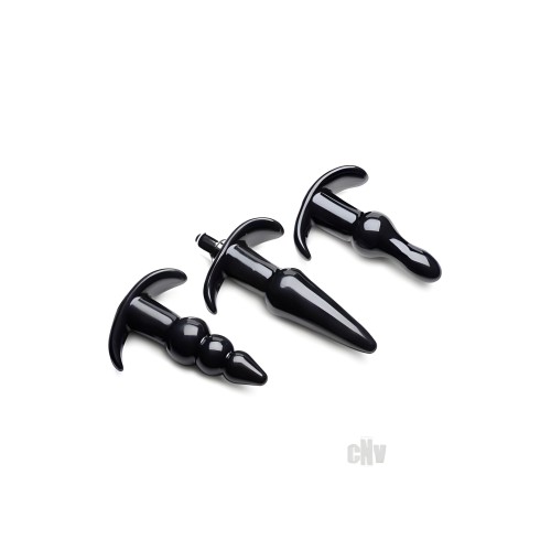 Thrill Trio Anal Plug Set Black