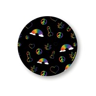 Rainbow Penis Naughty Sticker Pack - Fun Decor