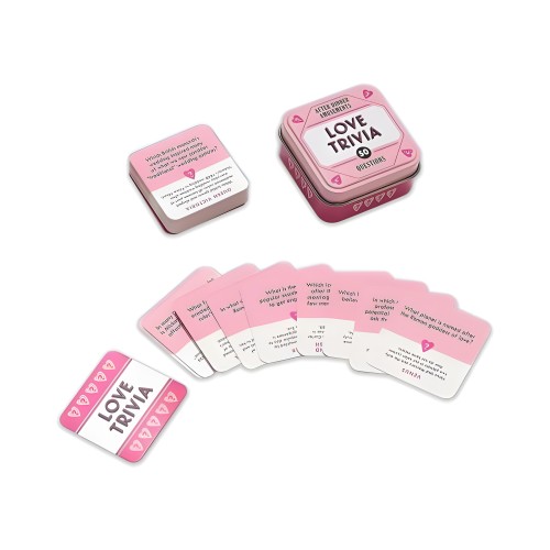 Juego de Trivia de Amor After Dinner Amusements 50 Preguntas