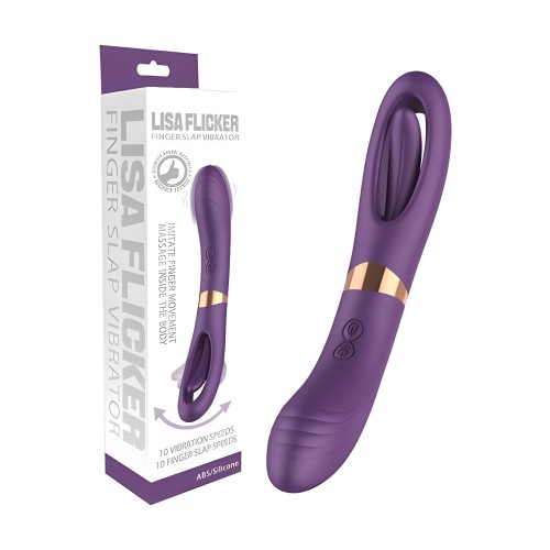 Lisa Flicking G-spot Vibrator - Purple