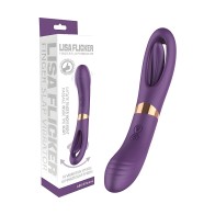 Vibrador G-spot Lisa Flicking - Púrpura