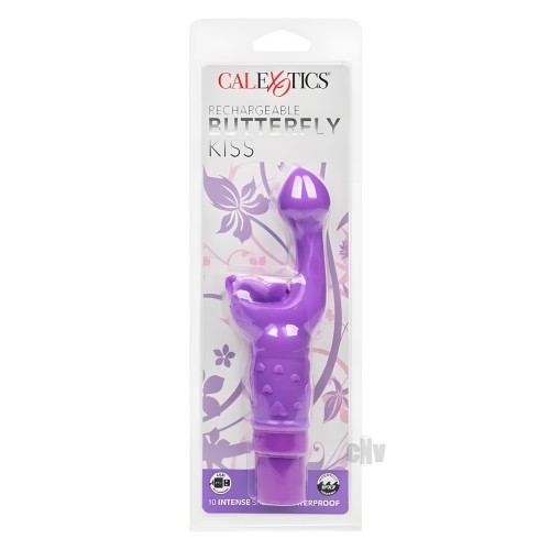 Mariposa Recargable Beso Púrpura - Estimulación Dual
