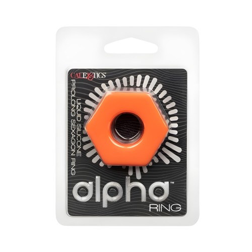 Alpha Prolong Sexagon Ring Orange
