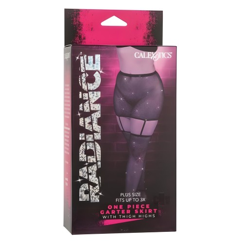 Radiance Plus Size Garter Skirt - Flatter Your Curves