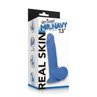 Get Lucky Mr. Navy 7.5" Dual Layer Dong
