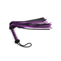 22" Leather Flogger - Purple