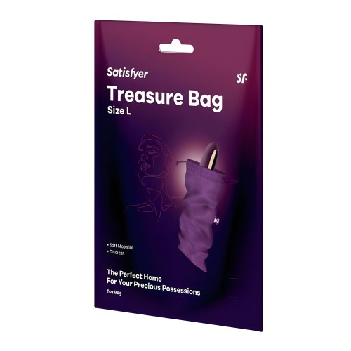 Satisfyer Treasure Bag L Violet | Elegant Storage