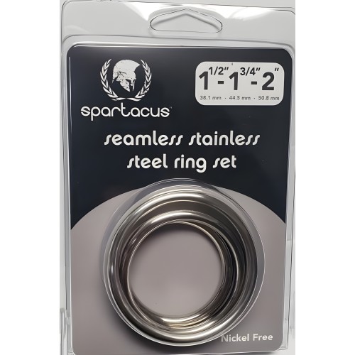 Seamless Stainless Steel C Ring Set - 1.5 1.75" 2"