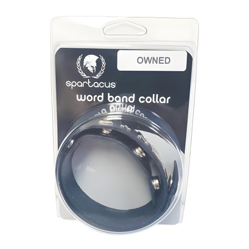 Collar de Cuero Spartacus - Negro