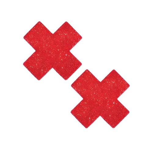 Neva Nude Pasties Brillantes - Rojo