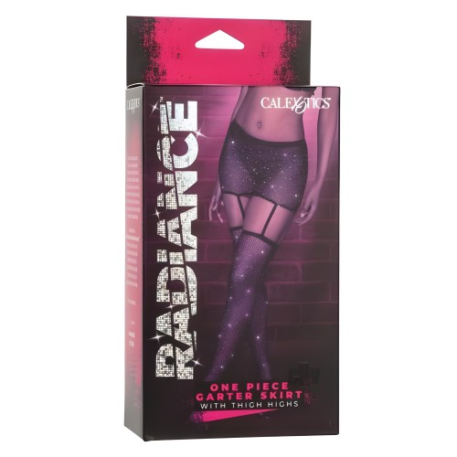 Radiance 1pc Garter Skirt Thigh High - Seductive Ensemble