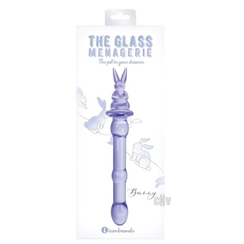 Dildo Conejo de Vidrio Morado