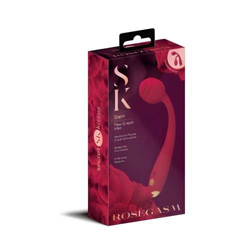 Rosegasm Long Stem Flexi Gspot Vibe