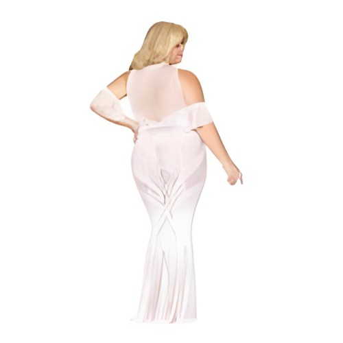 Bodystocking Gown White Q/s