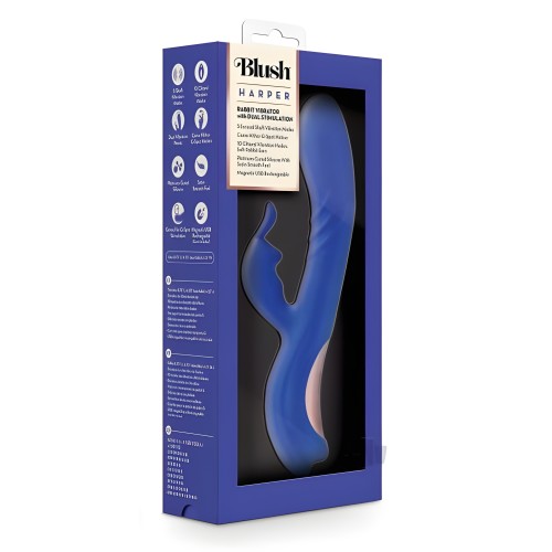 Vibrador Conejito Blush Harper - Medianoche