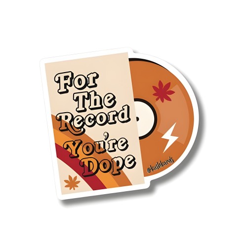 For The Record Sticker - Pack Of 3