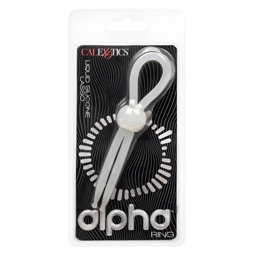 Alpha Liquid Silicone Lasso Cock Ring - Natural