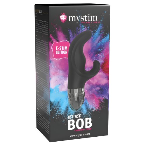 Mystim Vibrador de Lujo - Hop Hop Bob eStim Negro