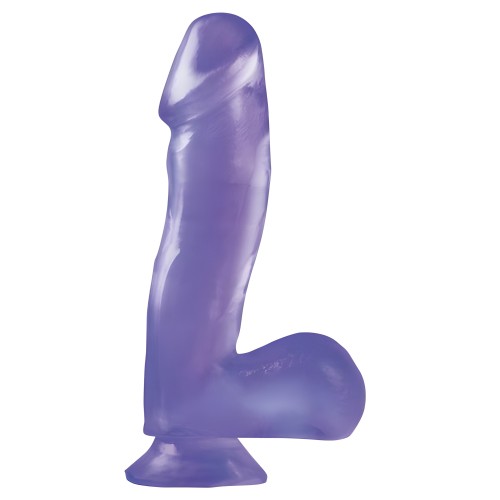 Basix Rubber Works 6.5 Dong w/Suction Cup - Purple