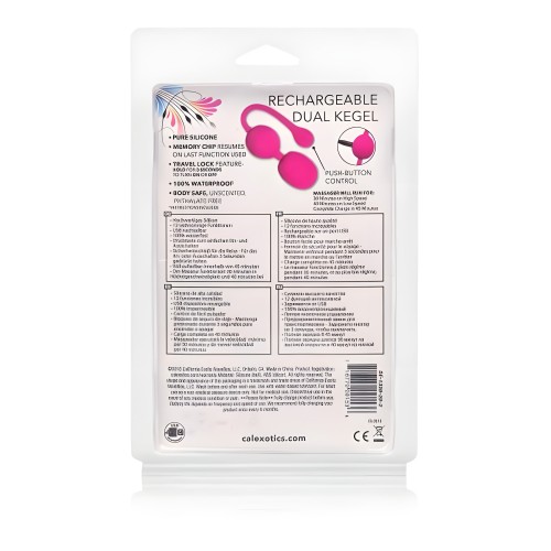 Kegel Doble Recargable Rosa