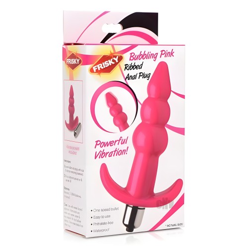 Plug Anal Frisky con Burbujas Rosado