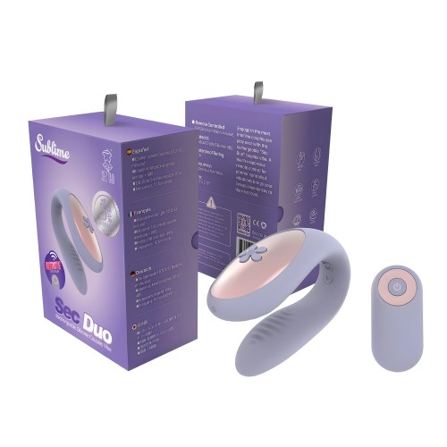 Sublime Sec Duo Rechargeable Silicone Couples Vibe