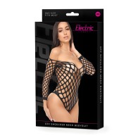 Body de Malla Off Shoulder Electric Lingerie