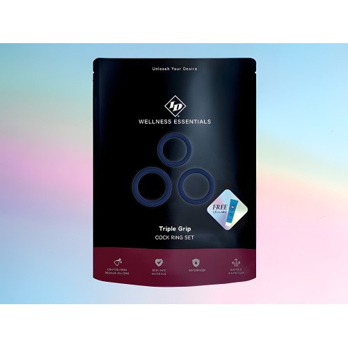 Conjunto de Anillos para el Pene Triple Grip ID Lube