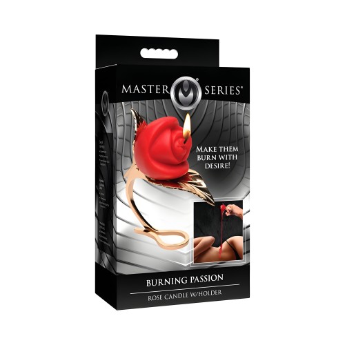 Vela Burning Passion Rosa - Equipo de Bondage Extremo