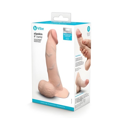 B-vibe Slipskin Dildo Curvo 8 Crm