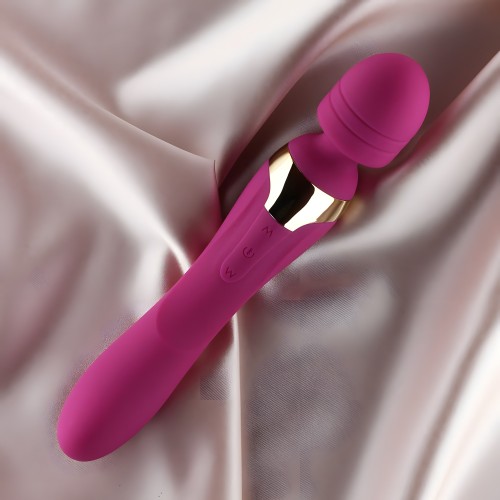 Mila Medium Wand Vibrator - Burgundy