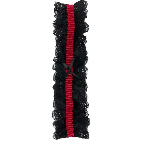 Lace Garter Black/Red