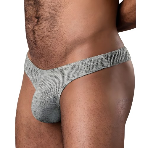 Ribbed & Ready Thong Grey L/XL