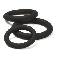 Set de Anillos para el Pene Cloud 9 Pro Sensual Negro