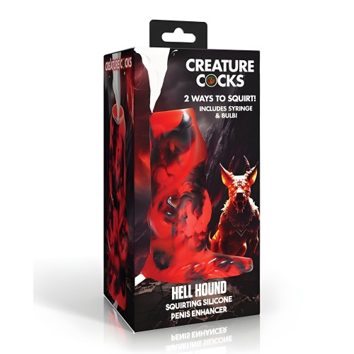 Creature Cocks Hell Hound Silicone Penis Enhancer - Red
